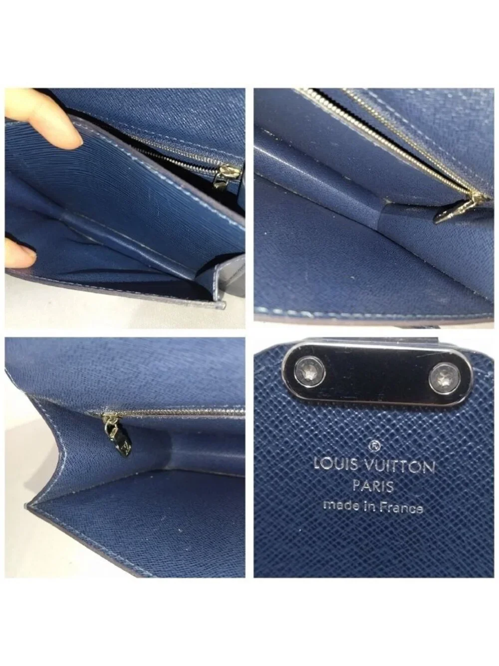 Louis Vuitton Monceau BB Epi Indigo Blue 2-Way Shoulder Bag
